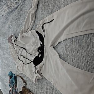 2 piece jogger new with tags.top has hood size s.bottom has is a med